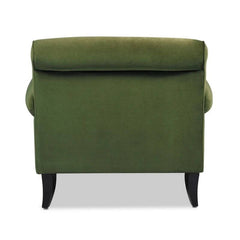 Chic lime green accent chair in living room