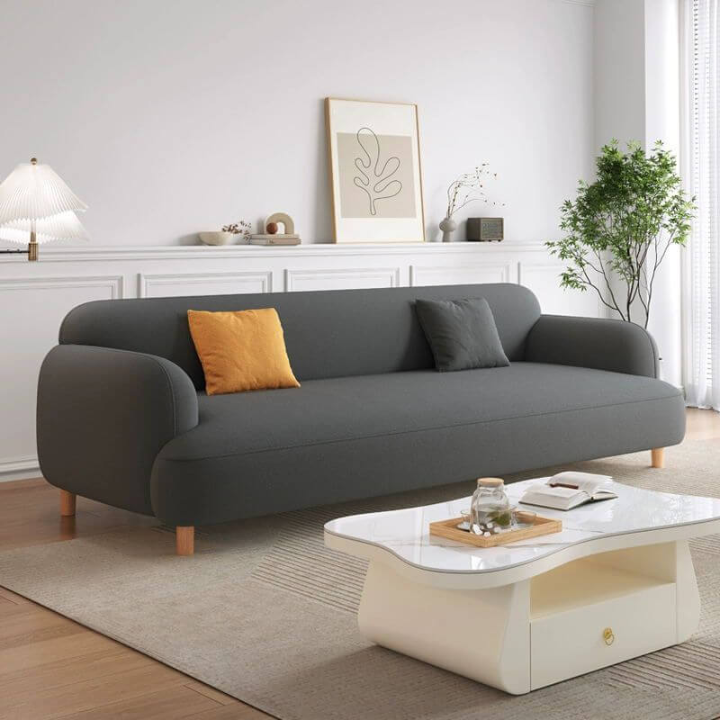 Trendy Off-White Sofa Couch