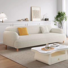 Ivory Solid Color Sofa