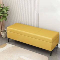 Large metal frame storage ottoman