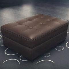 Beige footstool for cozy home settings