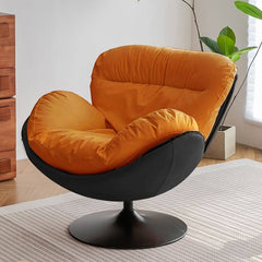 Chic round base accent chair