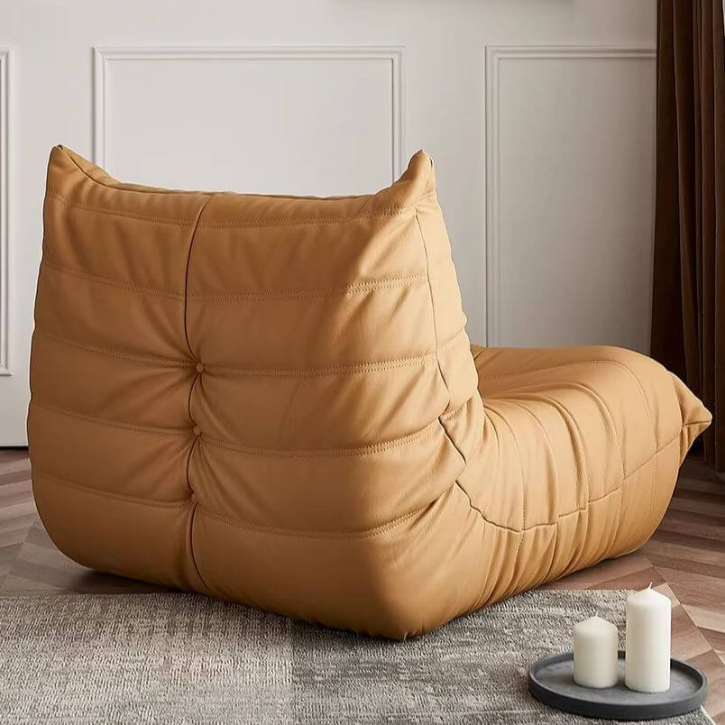 Untufted Fabric Accent Chair