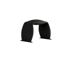 Modern Upholstered Black Accent Stool