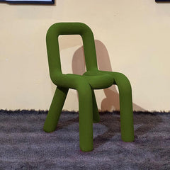 Stylish Red Accent Stool for Living Room