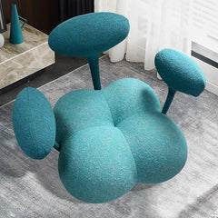 Trendy Solid Color Arm Chair front view