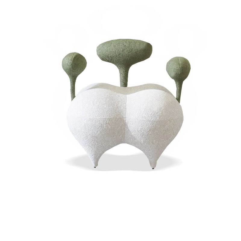 Trendy Solid Color Arm Chair button-tufted close-up