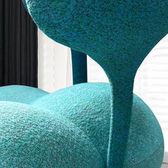 Trendy Solid Color Arm Chair on four legs