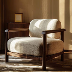 beige accent chair with arms