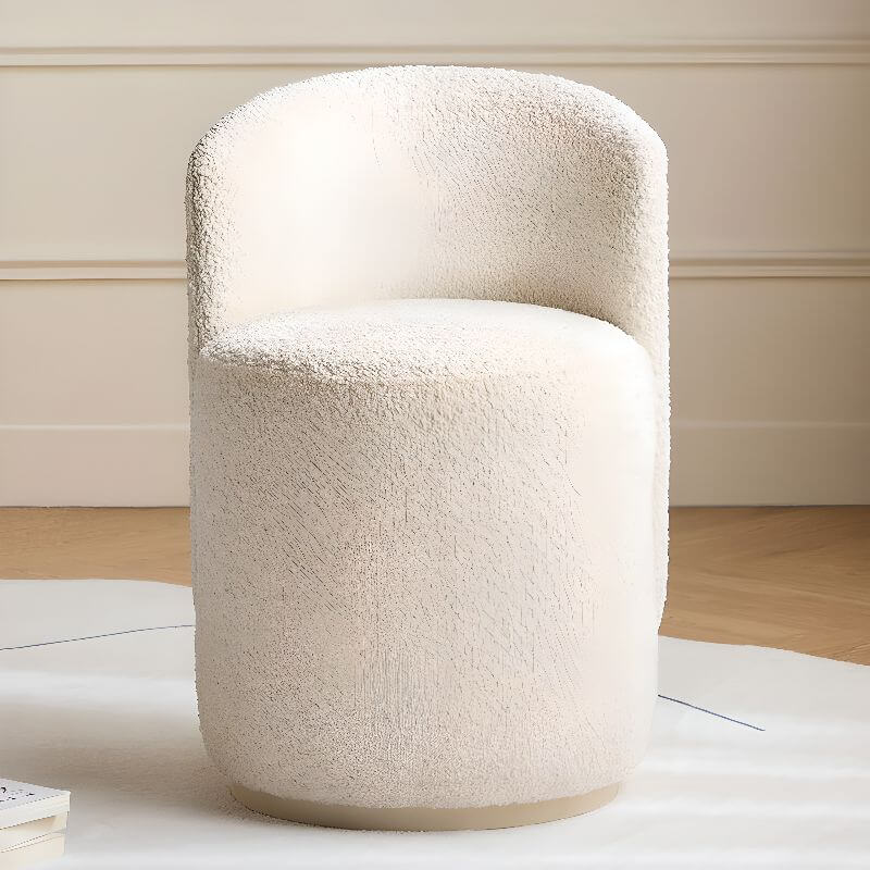 Trendy Solid Color Chalk Accent Stool front view