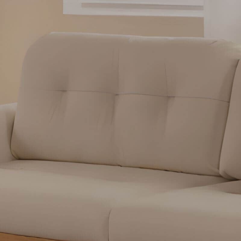 Family-friendly sofa accommodating three people