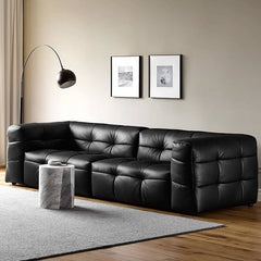 Trendy ink sofa in stylish home decor