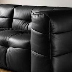 Elegant modern sofa with plush cushions