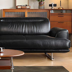 Trendy Solid Color Ink Standard Sofa side view