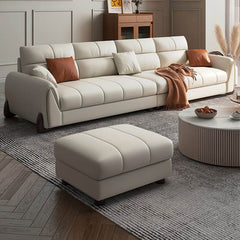 4-seater sofa couch with elegant ivory hue