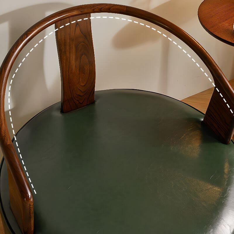 Wooden Frame Accent Stool