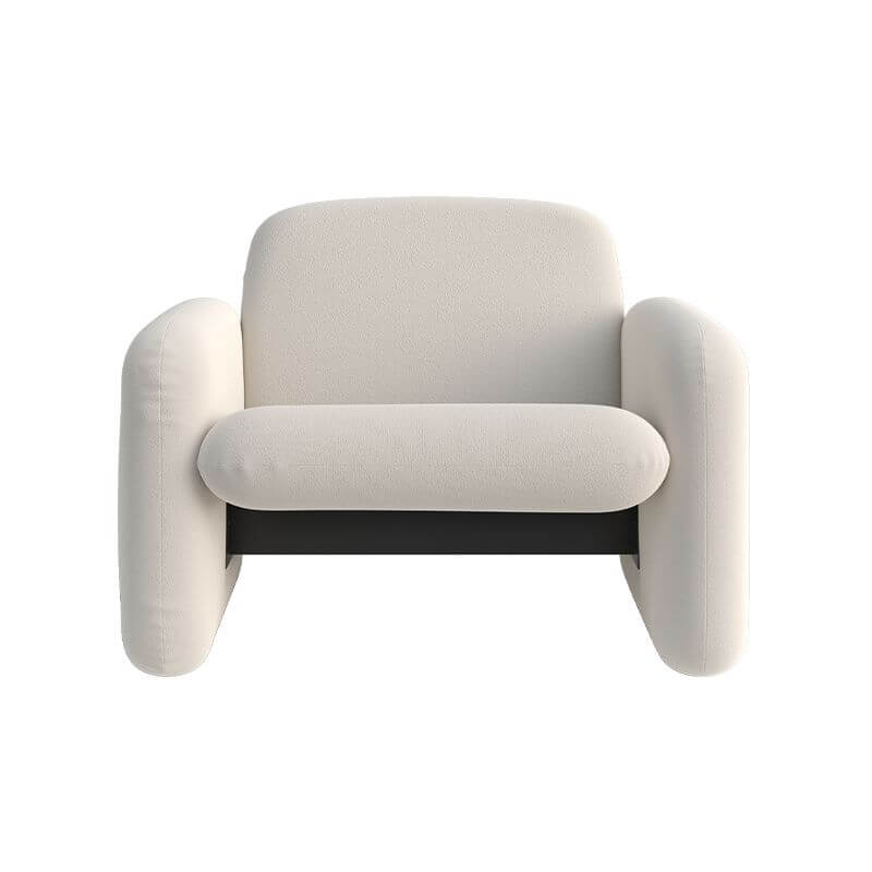 Comfortable fixed back chair