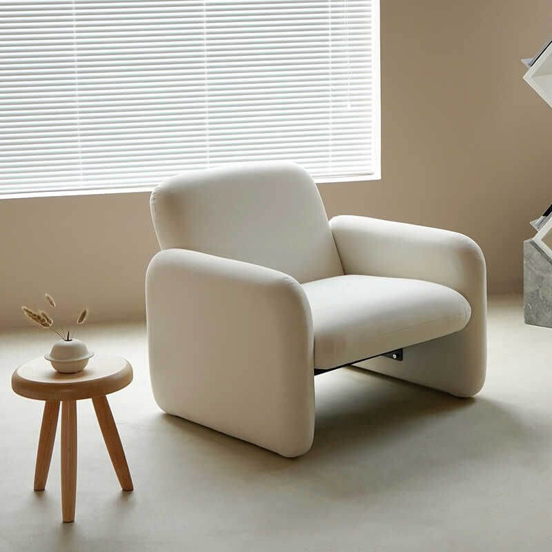 Blue solid color lounge chair Imagen principal del producto