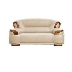 Scratch-proof beige sofa with plush cushions