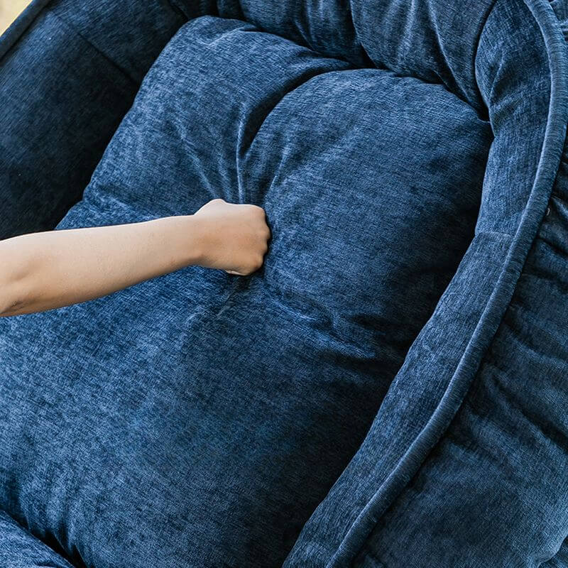 Detailed view of side chair upholstery