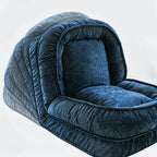Removable cushioned back on side chair