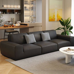 Trendy solid color sofa in ink