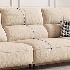 Comfortable modern sofa in stylish decor