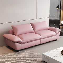 Versatile modern loveseat for various room settings