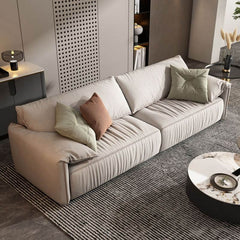 Modern sofa with pillows