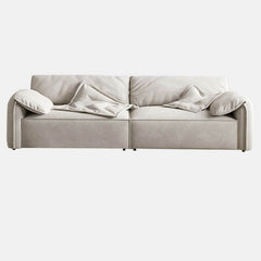 Trendy water resistant solid color sofa in light gray