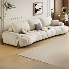 modern single sofa with pillow back