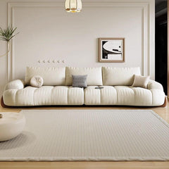 modern single sofa with pillow back