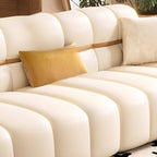 Four-seater white sofa
