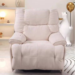 Modern Upholstered Rocking Chair in White