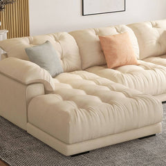 Inviting atmosphere with cream sofa