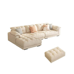 L-Shape Sofa Chaise with cushions