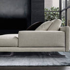 High-quality upholstery on sectional sofa