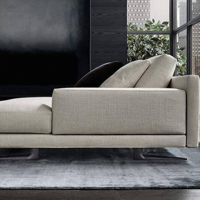 High-quality upholstery on sectional sofa