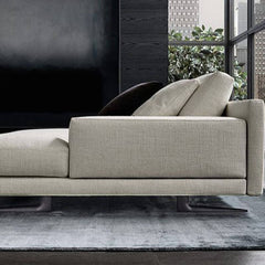 High-quality upholstery on sectional sofa