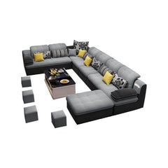 Stylish U-Shape Sectional Sofa