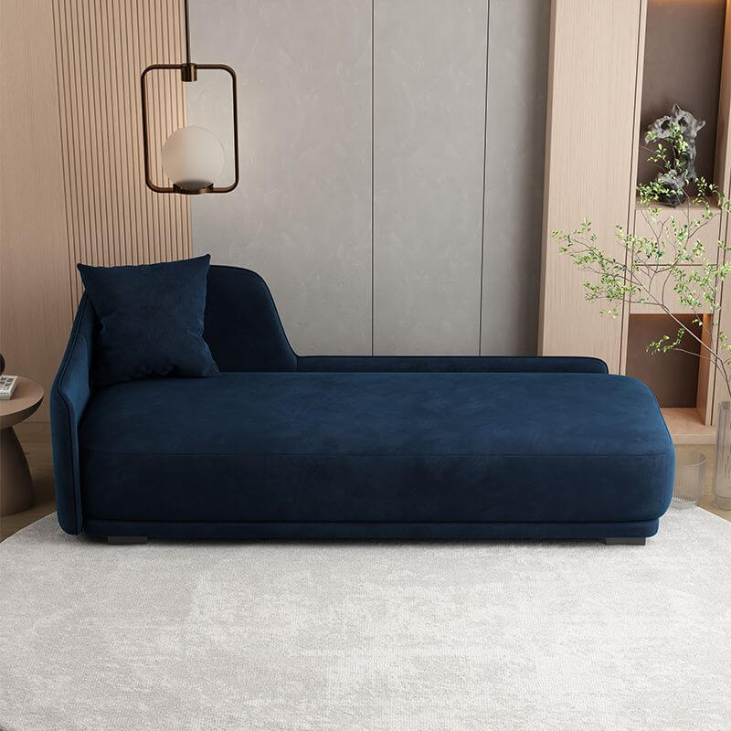 Modern chaise lounge with solid color design Main image