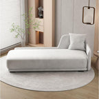 Comfortable oversized indoor chaise in living room