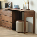 Elegant upholstered stool for dressing area