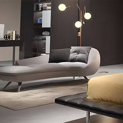 Modern gray chaise lounge