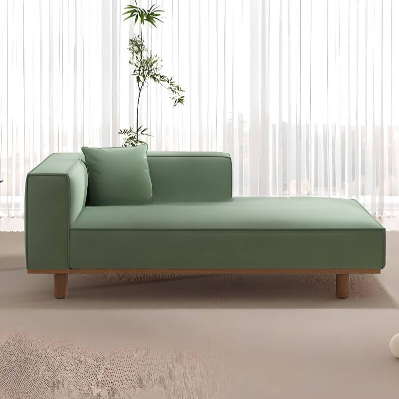 Upholstered modern corner chaise chair