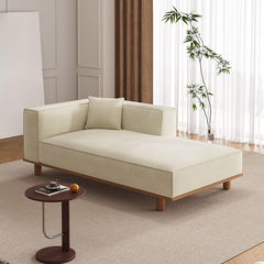 Comfortable oversized chaise chair in beige