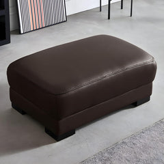 Stylish black upholstered accent stool