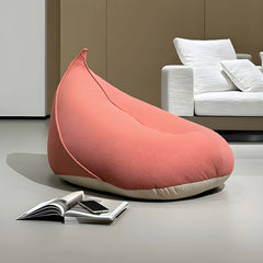 Refillable bean bag with ottoman