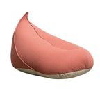 Cozy living room with gray bean bag