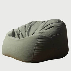 Bean bag chair demonstrating armrest design